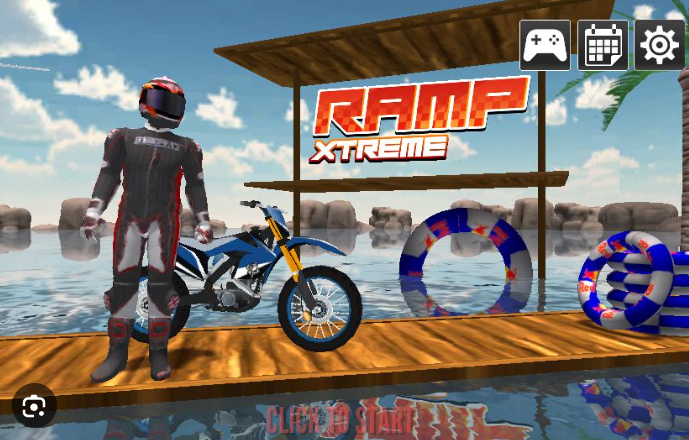 Ramp Xtreme stunt bike