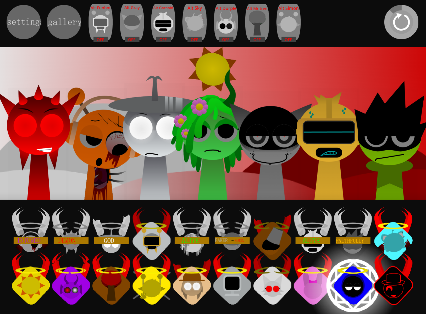 Sprunki Gods And Evils