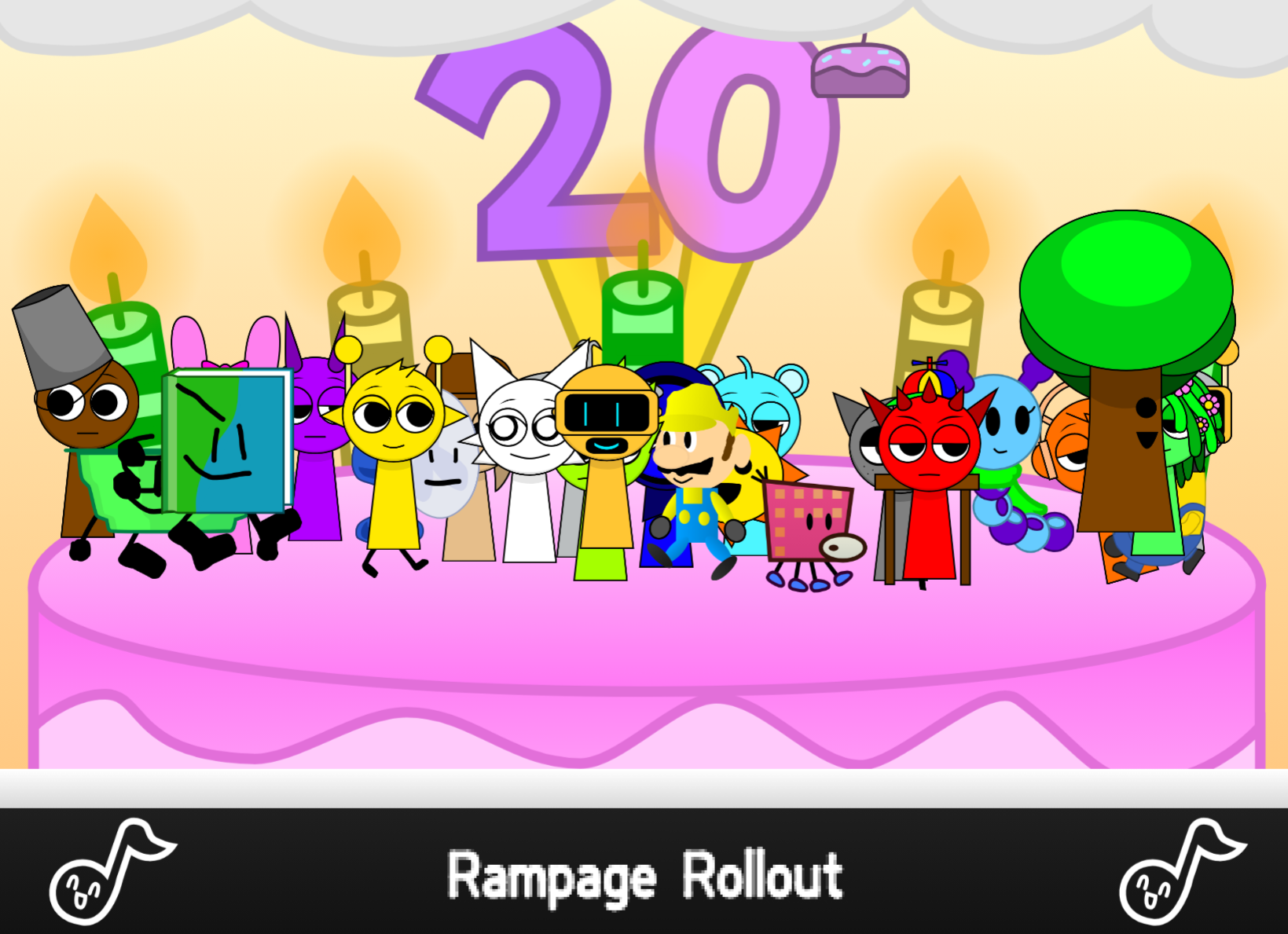 Sprunki In Birthday Blowout